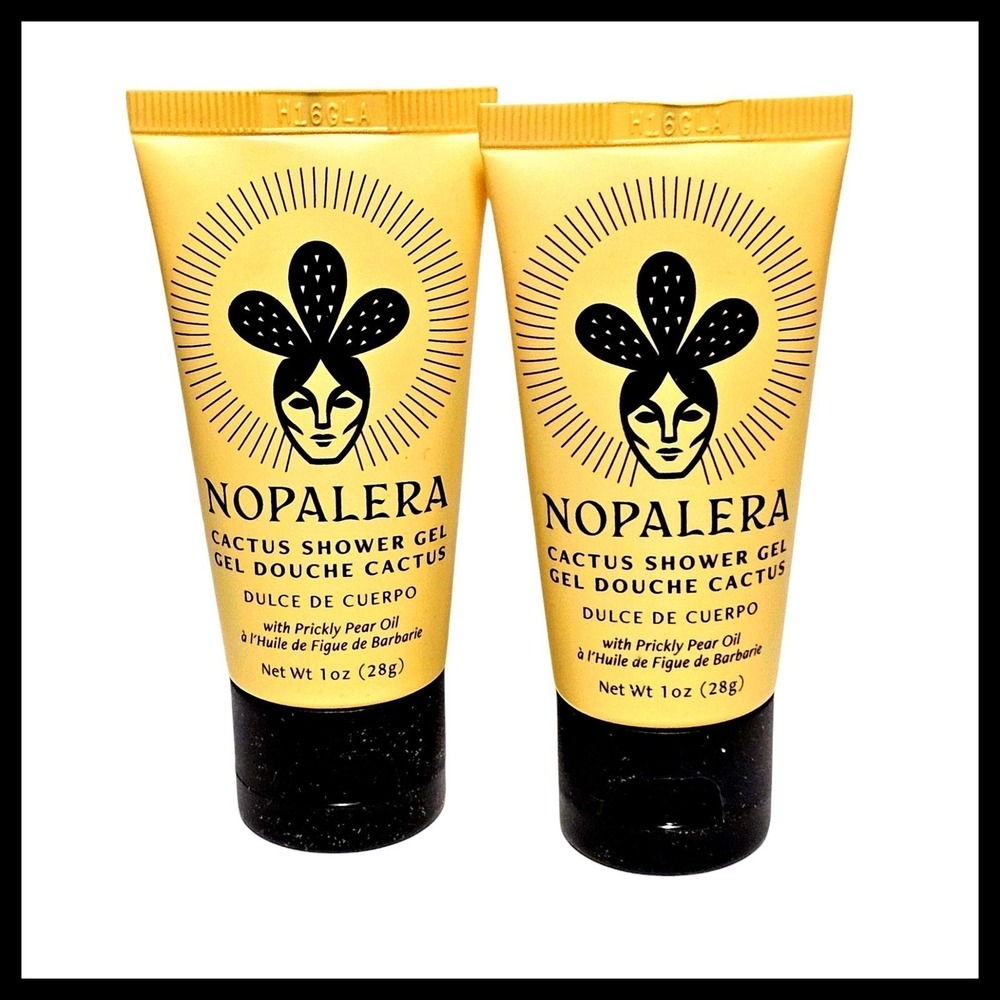2 x Nopalera Cactus‎ Shower Gel Prickly Pear Oil 1oz. 28 g. Travel Size